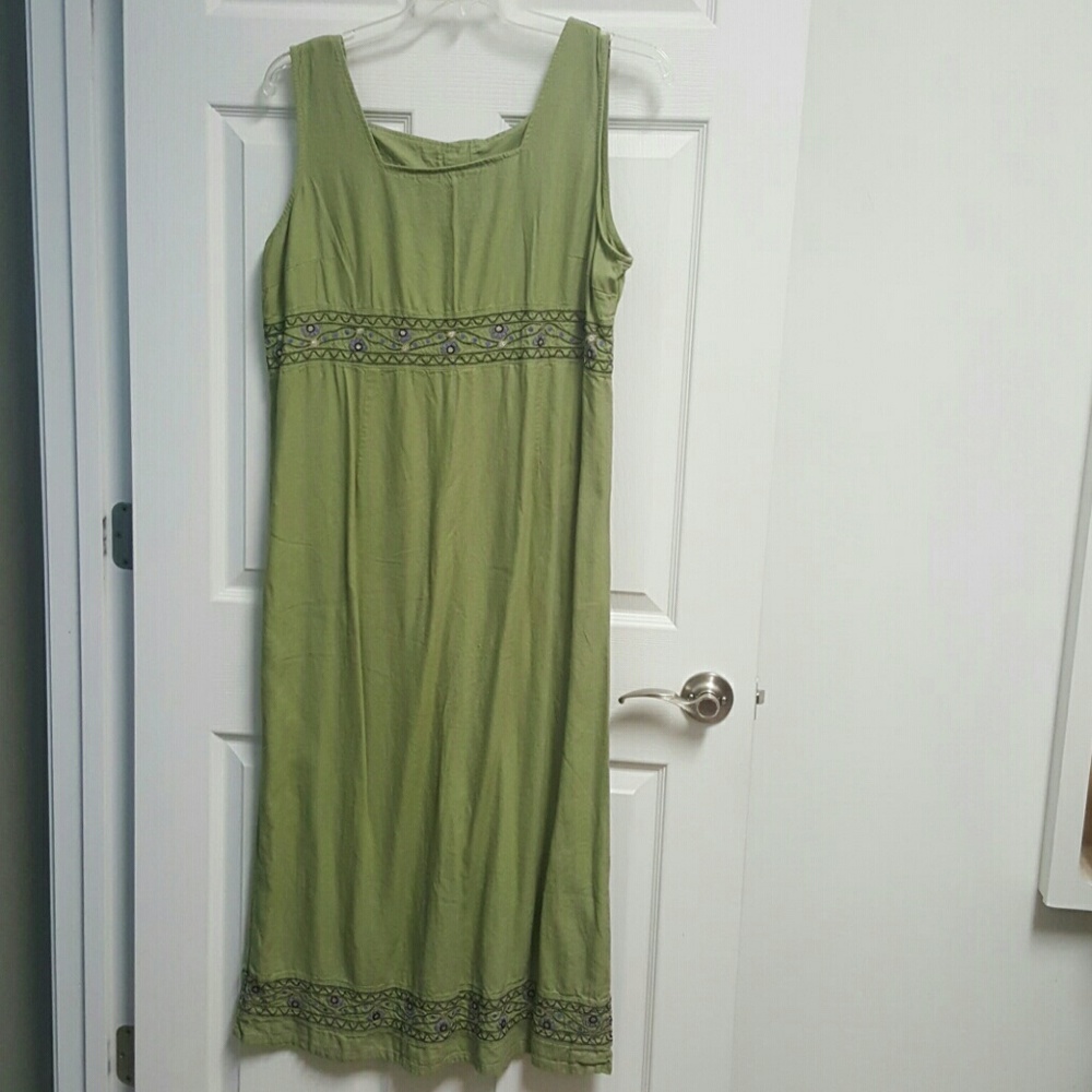 VINTAGE linen maxi dress